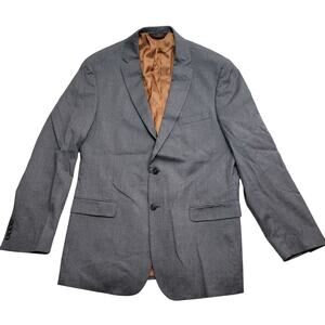 Joseph Jos A. Bank Suit Jacket Charcoal Gray Wool Cashmere 2 Button 43L Slim Fit